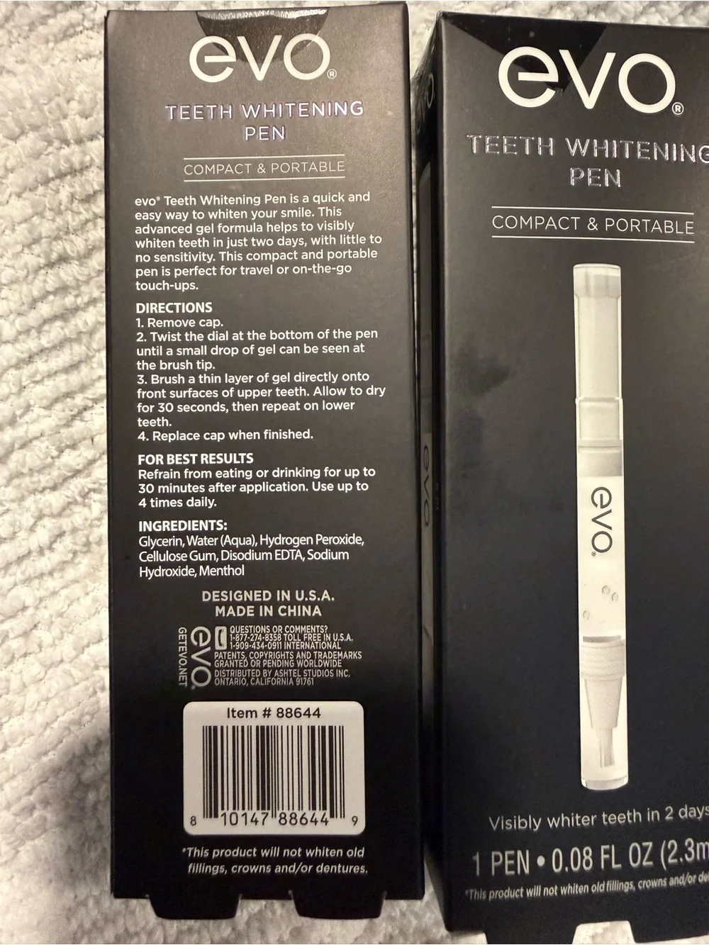 2 Pack EVO Teeth Whitening Pen Compact & Portable